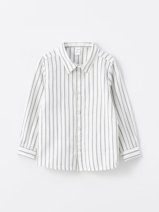 Uzun Kollu ?izgili Erkek Bebek G?mlek