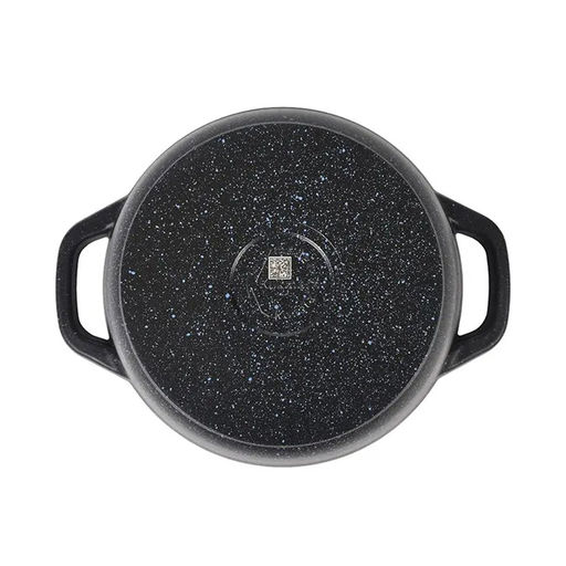 ЛА_АП_GRANIT (black) Кастрюля 2,5л со стекл крышкой, арт. кгч25а