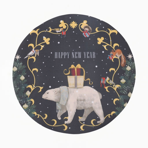 Салфетка сервировочная на стол Happy and year 30?30 см, 100% п/э, оксфорд 420 г/м? 106
