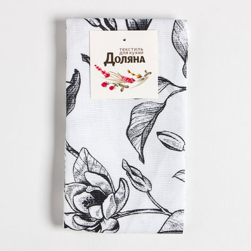 Дорожка Доляна Plant leaves 40х146 см, 100% хл, рогожка 164 г/м2  фото 3