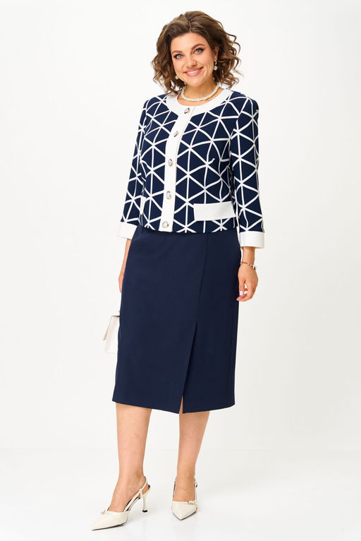 Костюм Aira Style 24128-Р сине-белый