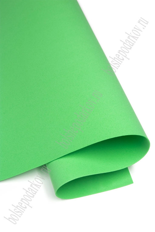 Фоамиран 1 мм, Китай 50*50 см (10 листов) SF-3431, зеленый №1051