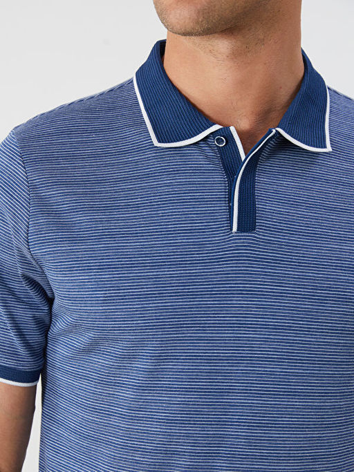 Polo Yaka ?izgili Erkek Ti??rt