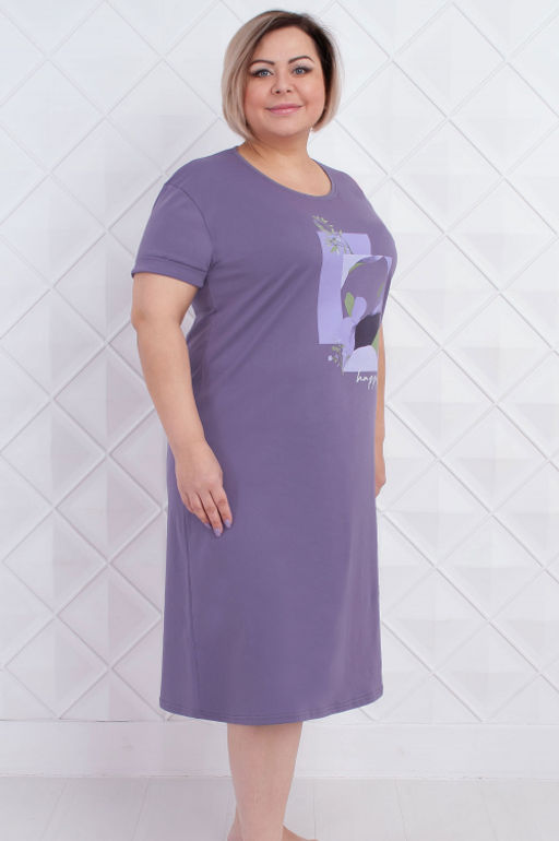 Арт. 4138 Туника женская 50-58 (5 шт) Цвет:пыльная сирень