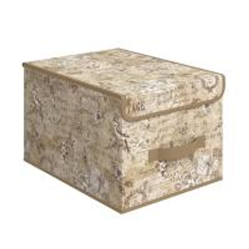 VAL VN-BOX-LM Короб стеллажный с крышкой, большой, 30*40*25 см, VINTAGE, шт - Valiant фото 2