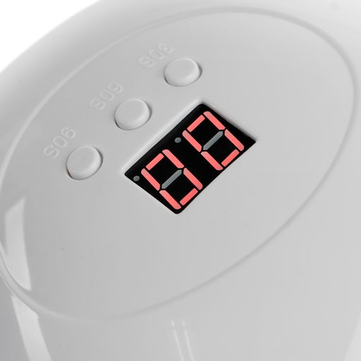 Лампа для маникюра Luazon LUF-06, UV/LED, 15 диодов, 36 Вт, таймер, USB, белая