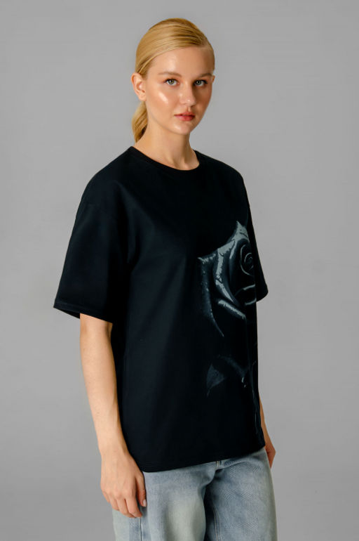 Арт. 31172 Футболка женская  44-52 (5 шт) Цвет:черный