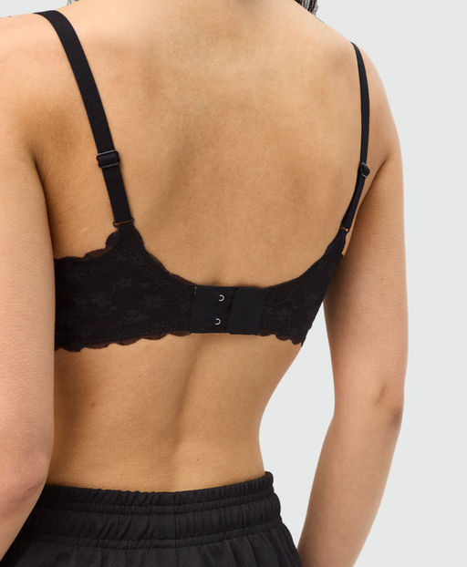 Топ-бюстье бюстгальтер бесшовный Vanessa for me S008 нейлон, эластан черный размеры S, M, L, XL