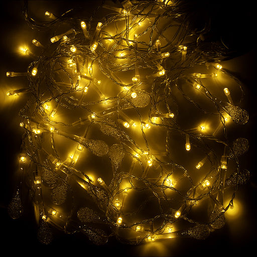 Электрогирлянда Бахрома, 3м, 96 ламп, теплый