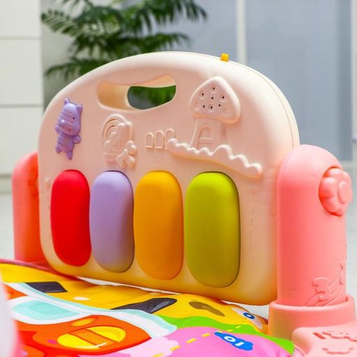 Развивающий коврик Жирафик, с пианино, розовый - Simaland фото 9