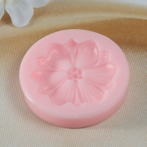 Молд силиконовый №1477 "Цветы" 50мм