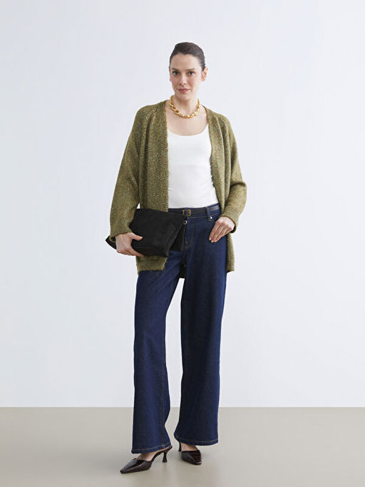 ?al Yaka Oversize Kad?n Triko H?rka