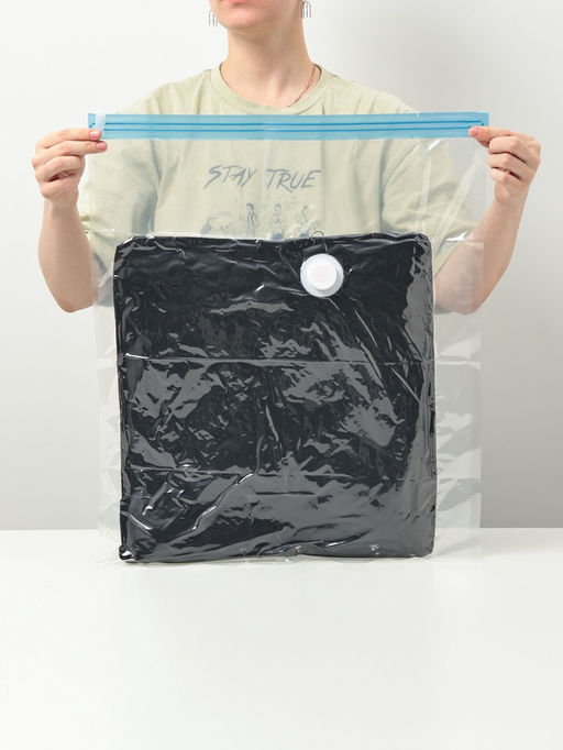 Цена за 3 шт. Вакуумный пакет для хранения вещей Доляна, 30×40 см, прозрачный