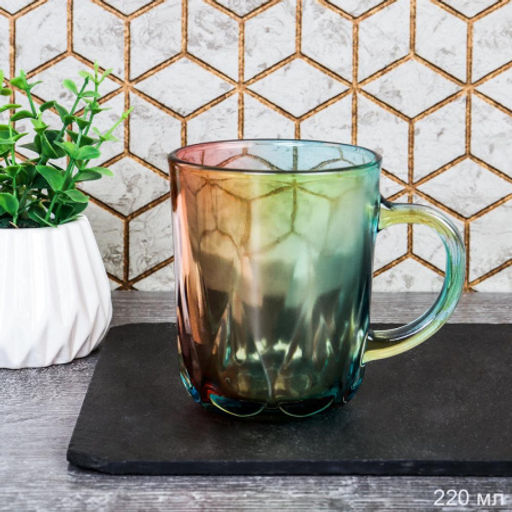 Цена за 1 шт. Кружка чайная 220 мл ШТУЧНО радуга / XMZB23B /уп 6/72/ - ГалеонТрейд фото 2