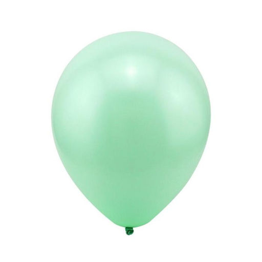 Воздушные шары латексные 12", пастель, 100 шт., цвет мятный