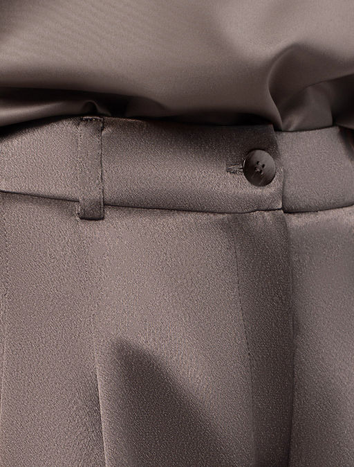 VILATTE / Брюки-палаццо из струящегося сатина  фото 2