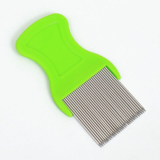 Набор расчесок для животных, с длинными и короткими зубьями, зелёный - Пижон фото 6