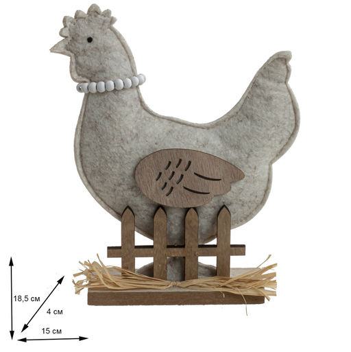 Фигурка декоративная Курица, L15 W4 H18,5 см - Remeco фото 2