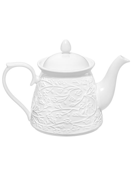 Чайник 900 мл 23*13*16,5 см "Веточки-цветочки", фарфор