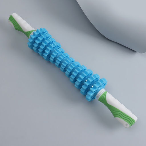 Массажёр «Скалка», универсальный, 12 колёс, d=7×45 см, МИКС