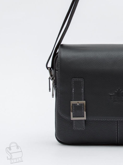 Портфель мужской кожаный 6997-1Z black Zinimsk