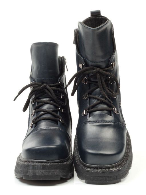 04-926-LACI DARK BLUE Ботинки зимние женские (натуральная кожа, натуральный мех) - Фабричный китай фото 15