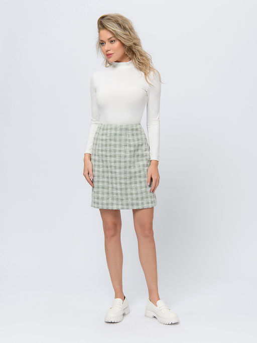 Юбка зеленого цвета длины мини - 1001dress фото 2