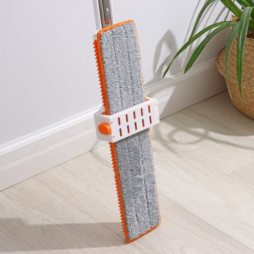 Швабра с отжимом, водосгоном и щёткой Raccoon, 2 насадки из микрофибры 50?11 см, стальная ручка 141 см фото 37