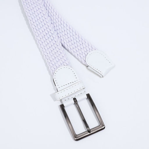Ремень, ширина 3.5 см, резинка, пряжка металл, цвет белый - Simaland фото 2