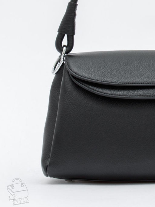 Сумка женская кожаная 2617-1YP black Polina&Eiterou