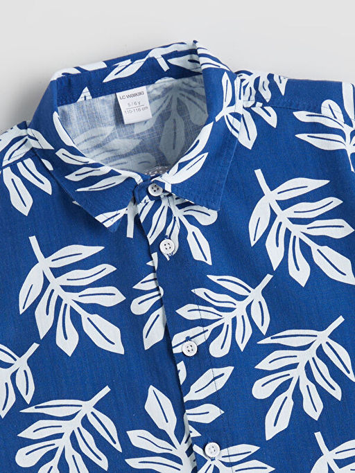 Bask?l? Erkek ?ocuk G?mlek ve ?ort 2li