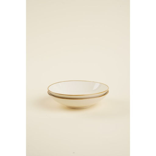 Салатники SL Home Леггеро, d=18.5 см, набор 2 шт., фарфор, бежевые