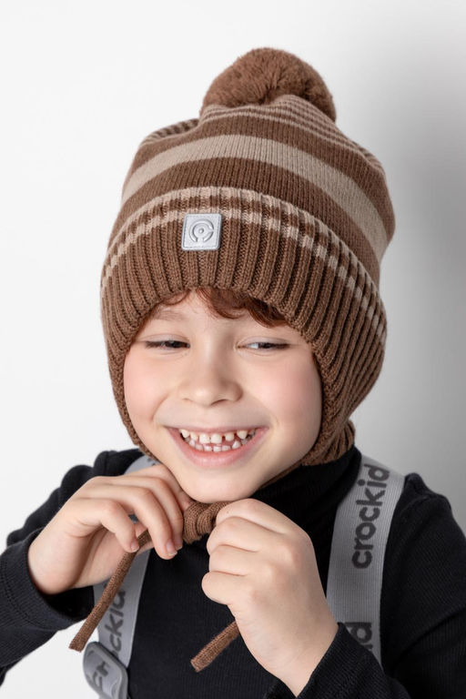КВ 20307/ш/темно-бежевый шапка для мал