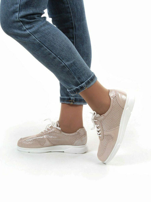 05-FEE01-2P BEIGE Кроссовки (нубук) - Фабричный китай фото 20