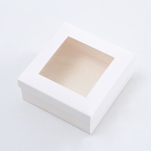 Цена за 5 шт. Коробка складная, крышка-дно, с окном, белая, 12 х 12 х 5 см - UPAK LAND фото 2