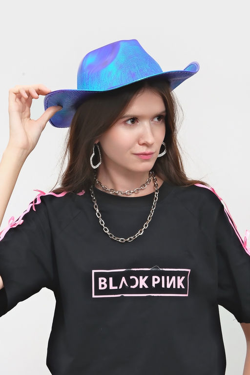 Карнавальная шляпа "Диско" фиолетовый перломутр р-р 56-58