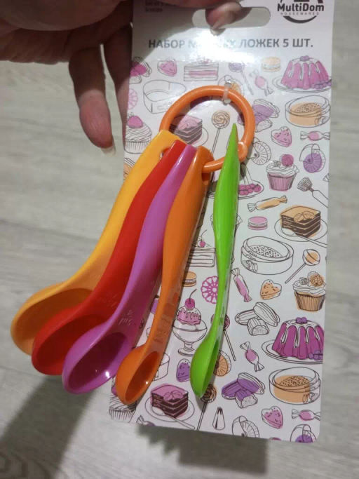 Набор мерных ложек 5шт. 5цв.NEW, 80.244 (МультиДом)  фото 11
