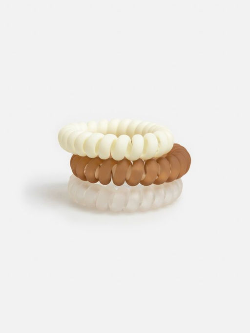 Набор из 3 резинок для волос жен. Jinny коричневый - Concept club фото 4