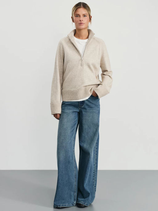 Вязаный джемпер на молнии / Zarina