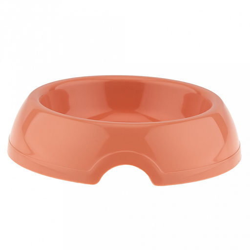 Миска для кормления животных Эффи пластмассовая 0,2л, д14,5см, h3,5см, терракотовый (Россия) - Pet toys фото 3