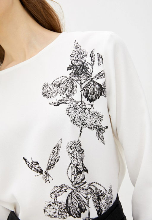 Базовая блузка с графическим принтом - Incity фото 8