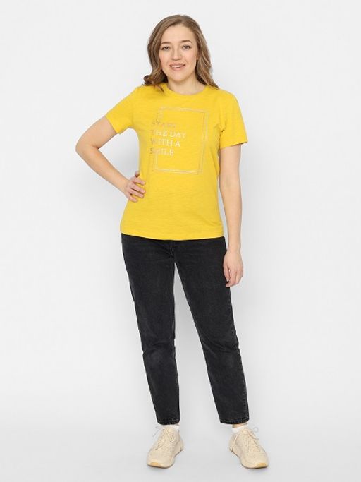 CRB wear/FSSW 60247-30 Футболка женская,желтый/Ex.Cherubino  фото 3