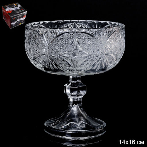 Ваза для сервировки 600 мл на ножке / W509/1 /уп 16/ Бабочка - ГалеонТрейд фото 9