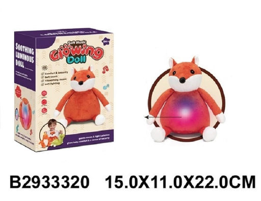 Светильник-ночник "Лисичка" 10 мелодий, мягкий свет, в/к 15*11*22 см арт.2933320