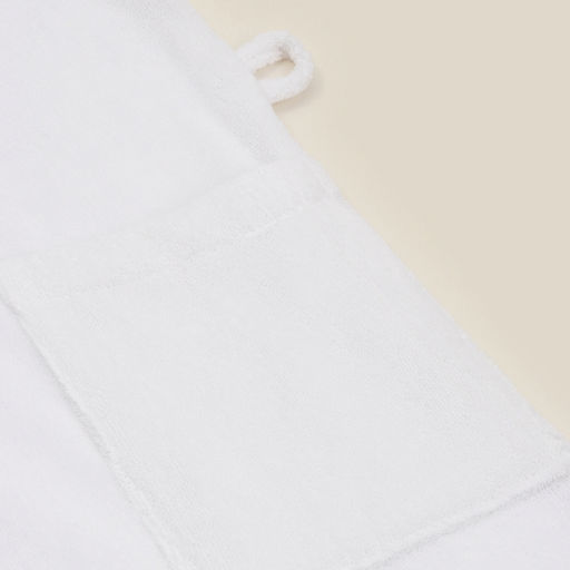 Халат махровый с капюшоном мужской SL HOME: Basic «Блан де Блан», размер M, хлопок 100%, белый