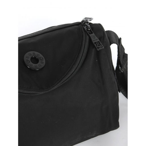 Сумка женская текстиль BoBo-6820, 1отд, плечевой ремень, черный 264214  фото 4