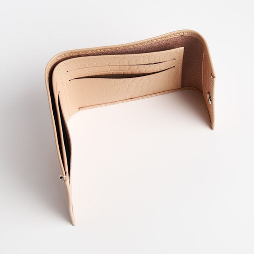 Кошелёк на кнопке, цвет пудровый - Simaland фото 4