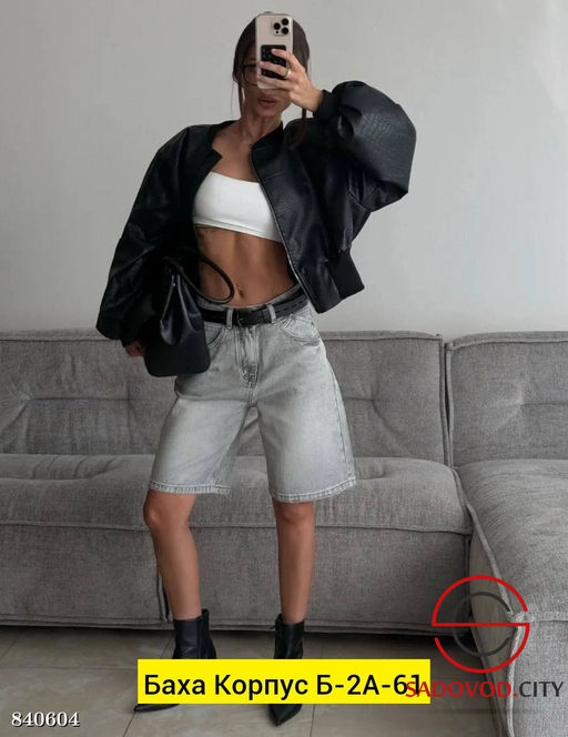 Шорты женские джинсовые - Bruno фото 3