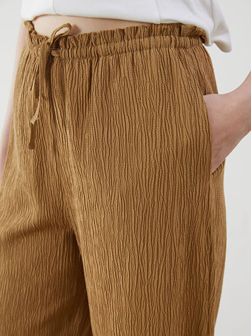 Beli Lastikli Dokulu Kad?n Pantolon