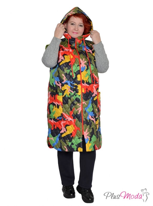 Кардиган-жилет Модель №1528 размеры 44-84 - Plusmoda фото 12